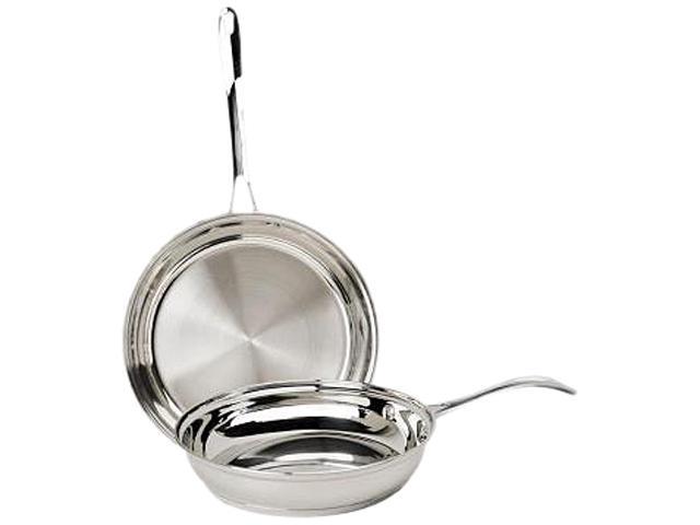 Ecolution EPST-5202 Pure Intentions Premium Stainless Steel 2pc Fry Pan Set (9 1/2" & 11" Fry Pans)