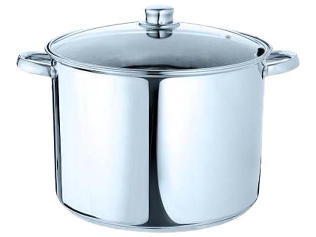 Ecolution Pure Intentions 12 Qt. Stainless Steel Stock Pot with Lid
