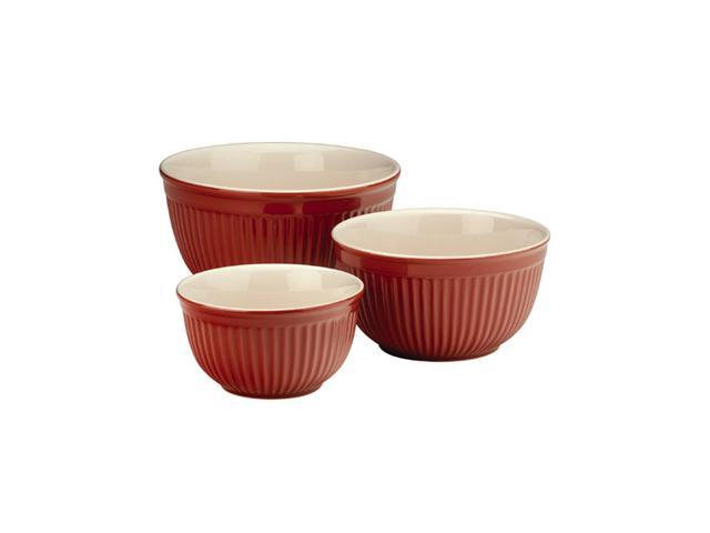 Tanzania weggooien Pamflet TYPHOON 39096 Red Vintage Red Mixing Bowls (Set of 3) - Newegg.com