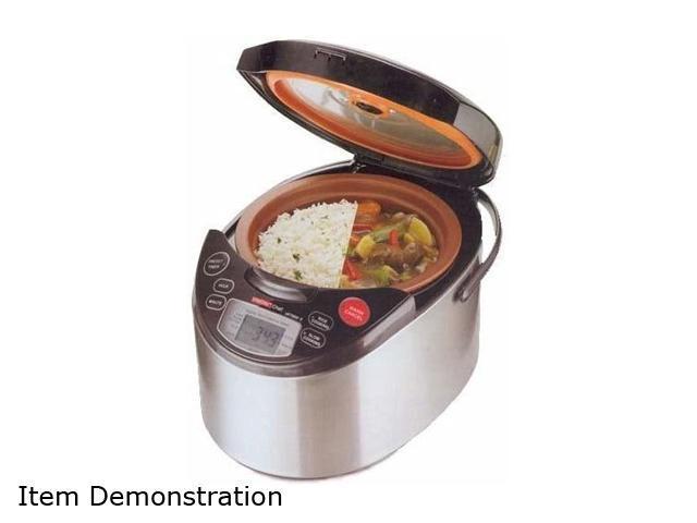 VitaClay VF-7900-3 Stainless Steel Chef Gourmet Rice Cooker N' Slow Cooker  Pro 