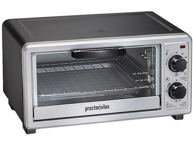erts Intimidatie Zich afvragen Proctor Silex 31260 Black 4 Slice Toaster Oven - Newegg.com