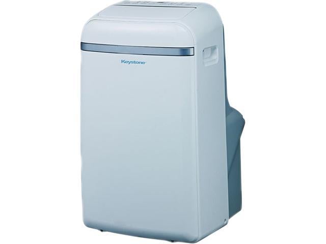 Keystone KSTAP12B 115V 12,000 Cooling Capacity (BTU) Portable Air Conditioner with "Follow Me" LCD Remote Control, White