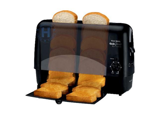 West Bend 78224 Black Quik-Serve Toaster