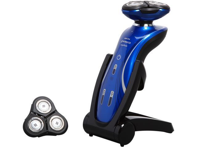 Philips Norelco Shaver 6100 Series 6000 wet & dry electric shaver 1150X/40 DualPrecision heads GyroFlex 2D contouring system 40 min shaving, 1 hour charge