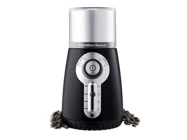 Best Buy: Hamilton Beach Custom Grind Deluxe 15-Cup Coffee Grinder  Black/Silver 80374