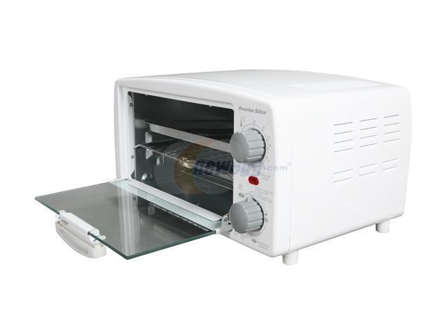 Proctor Silex Durable Toaster Oven Broiler, Durable, White, Kitchen Tools  & Serving