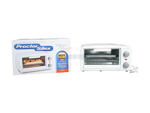 Proctor Silex Durable Toaster Oven Broiler, Durable, White, Kitchen Tools  & Serving