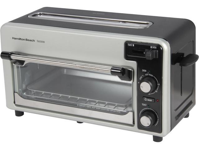 Hamilton Beach 22720 Toastation Toaster Oven Wide 2 Slice Toaster Combo Black