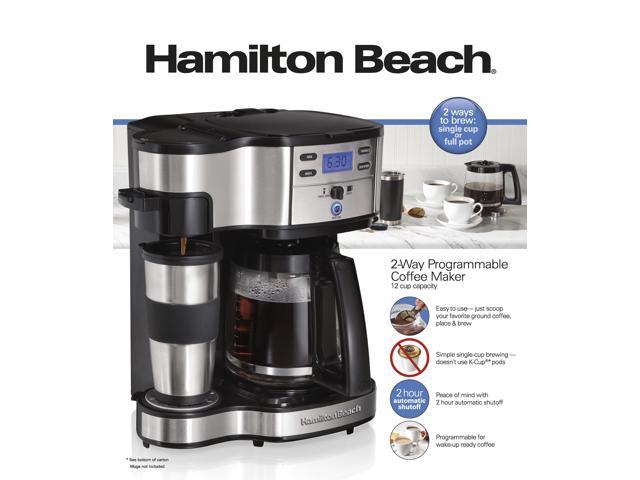 Hamilton Beach The Scoop Two Way Brewer Single Serve and 12 cup