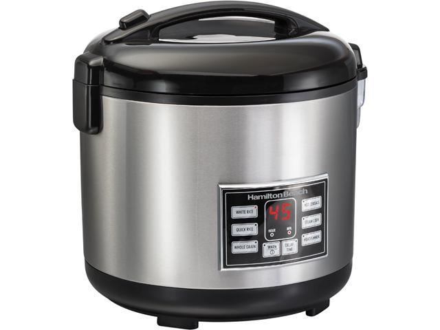 Hamilton Beach 37543 Brown 4-20 Cup Rice and Hot Cereal Cooker - Newegg.com