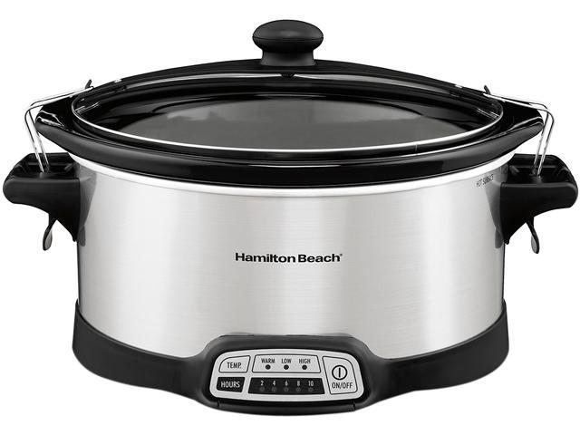 Hamilton Beach 33476 Stay or Go Programmable 7 Qt. Slow Cooker - Newegg.com