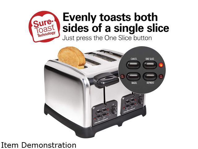 Hamilton Beach Sure-Toast 2-Slice Wide-Slot Toaster with Toast