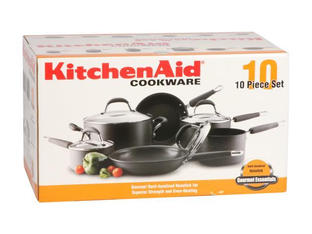 Kitchenaid Gourmet Essentials Nonstick Hard Anodized 10 Piece Cookware