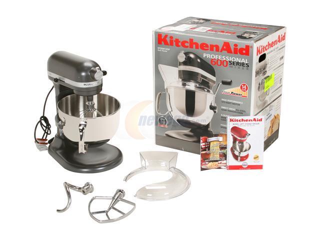  KitchenAid KP26M1XDP Professional 600 Series 6-Quart Stand Mixer,  Dark Pewter (Renewed): Home & Kitchen