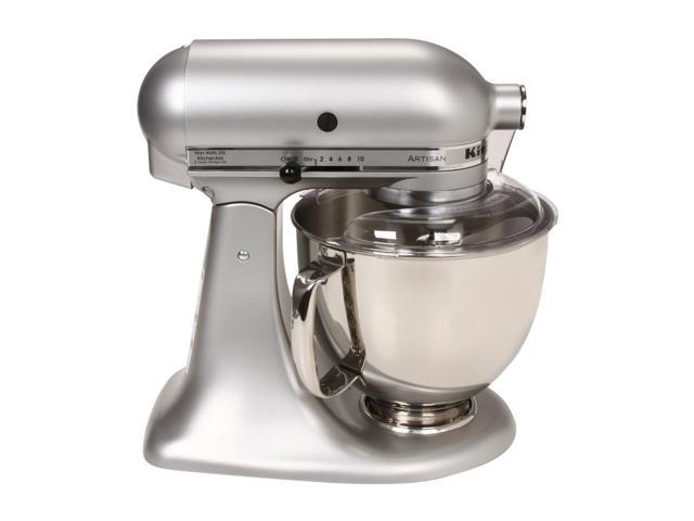 KitchenAid KSM150PSSM Artisan Series 5Qt Stand Mixer with Pouring Shield  Silver