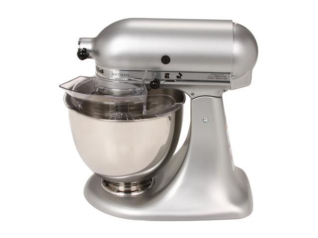 KitchenAid KSM150PSSM Artisan Series 5Qt Stand Mixer with Pouring Shield  Silver