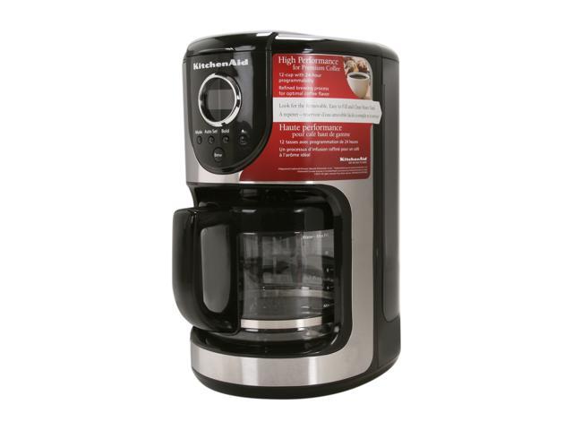 KitchenAid KCM111OB 12-Cup Glass Carafe Coffee Maker - Onyx Black 