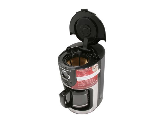 KitchenAid KCM111OB 12-Cup Glass Carafe Coffee Maker - Onyx Black