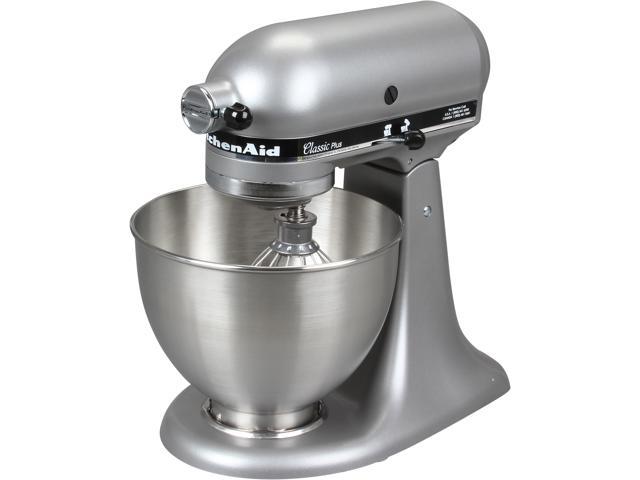 KitchenAid KSM75SL Classic Plus Series 4.5-Quart Tilt-Head Stand Mixer Silver