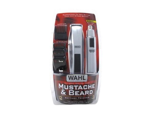 WAHL 5537-420 Mustache & Beard Trimmer with Bonus Nose Trimmer