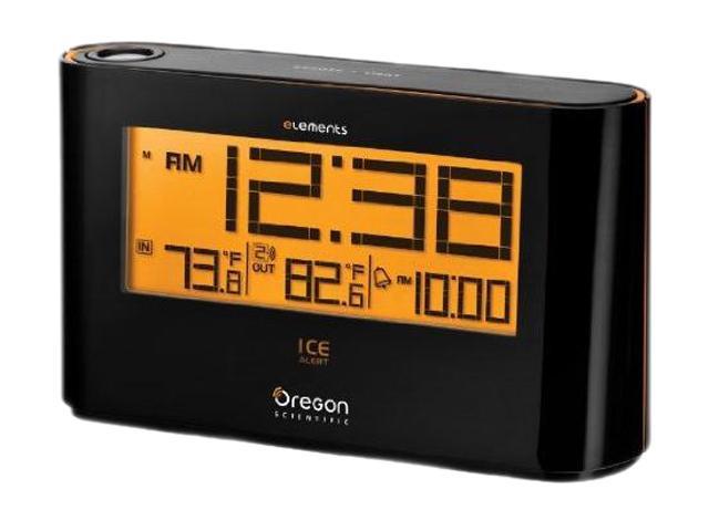 Rijd weg Hoop van haalbaar Oregon Scientific EW98 Elements Atomic Projection Alarm Clock with  Indoor/Outdoor Thermometer - Newegg.com