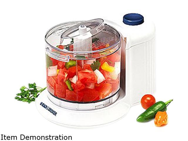 Black & Decker - 1.5-Cup One-Touch Electric Chopper in White (HC306)