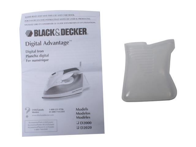 Black+%26+Decker+Digital+Advantage+Iron+D2020+Steam+Stainless+SmartTemp+Auto+Off  for sale online