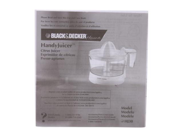 BLACK+DECKER Handy Juicer, Citrus Juicer, CJ630 