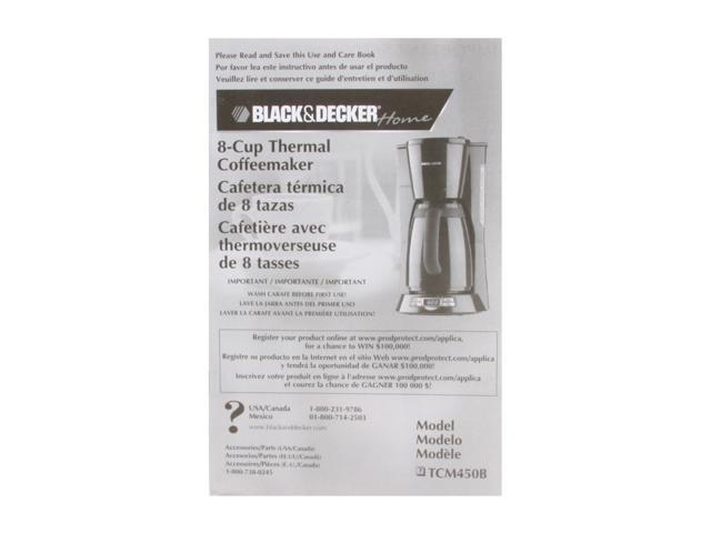 Black & Decker TCM450B 8-cup Thermal Coffeemaker - Bed Bath & Beyond -  3473450