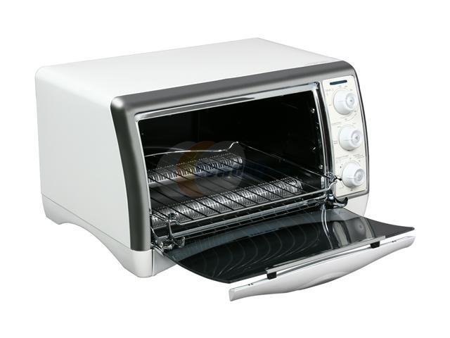 Black & Decker CTO4300W White CounterTop PerfectBroil Oven w/Pizza Bump ...