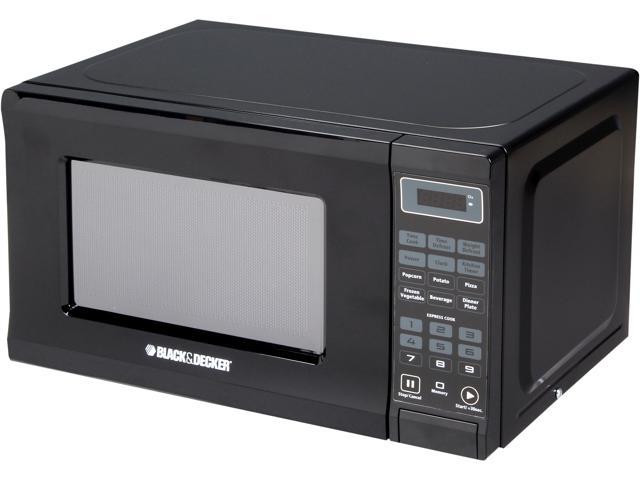 Black & Decker EM720CPI-PMB 0.7 Cu.Ft. 700W Microwave, Black