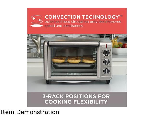 Black & Decker TO3230SBD Black 6-Slice Convection Toaster Oven