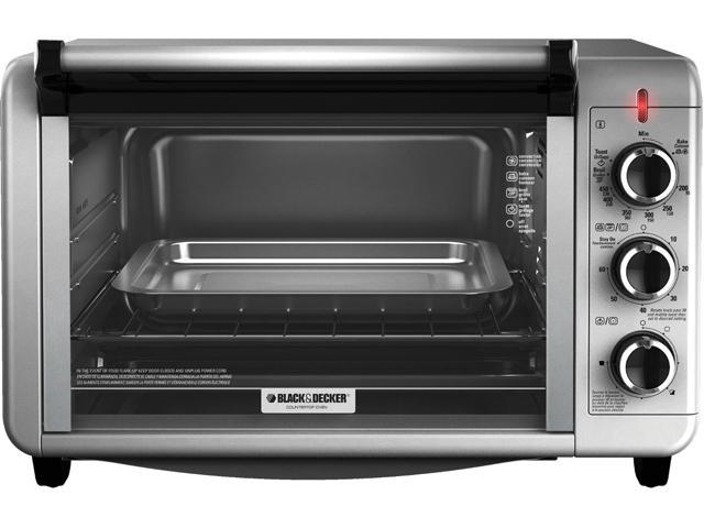 Black and Decker 6 Slice Countertop Convection Toaster Oven, Silver ...