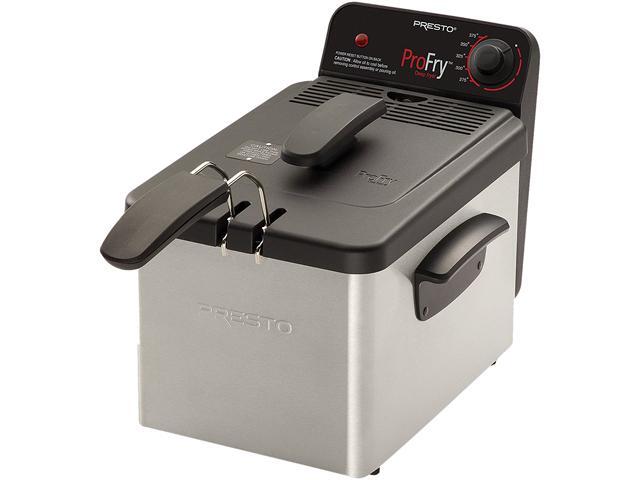 Presto ProFry Deep Fryer - 1.25 gal Oil - Brushed Stainless Steel