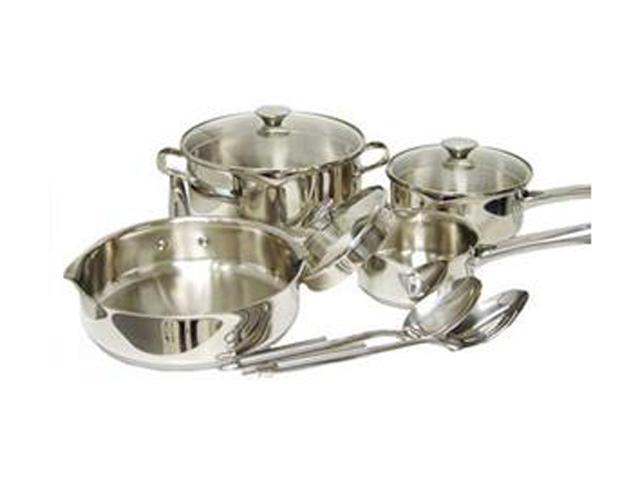  WearEver A834S974 Cook & Strain Stainless Steel 10-Piece  Cookware Set: Home & Kitchen