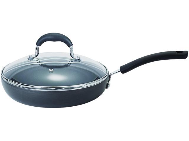 T-fal E9180774 Ultimate Hard Anodized Durable Expert Interior Thermo-Spot  Heat Indicator Anti-Warp Base 12-Inch Saute / Fry Pan Cookware 
