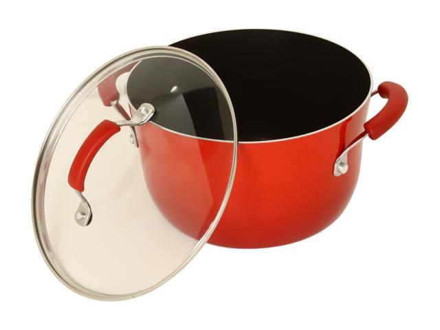 Rachael Ray Rachael Ray 11535 10-Piece Cookware Set Red Two-Tone - Red  11535