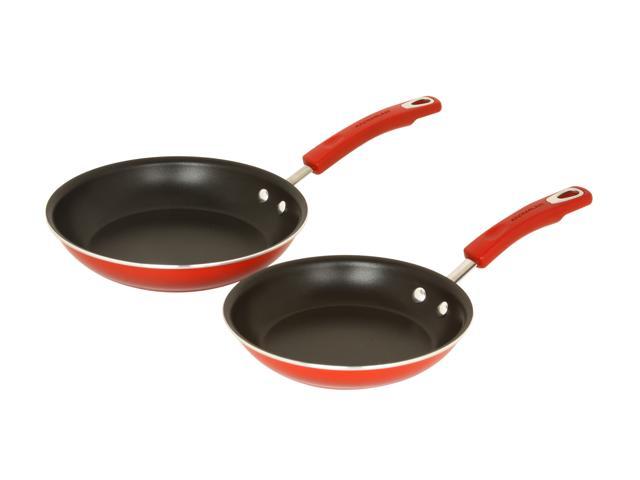 Rachael Ray Rachael Ray 11535 10-Piece Cookware Set Red Two-Tone - Red  11535