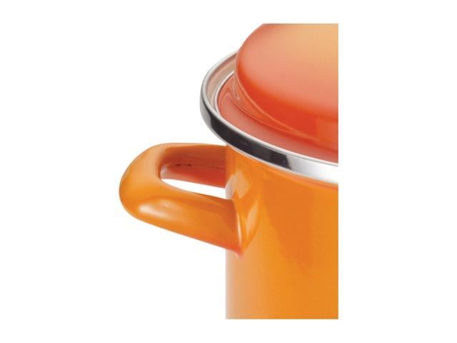 Rachael Ray Enamel on Steel 12-Quart Covered Stock Pot Orange 59025 - Best  Buy