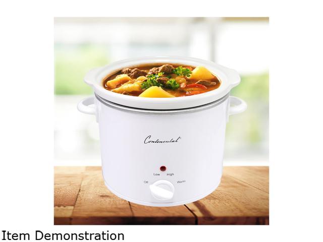 Continental Electric Pro 4-6 Quart Digital Slow Cooker Stainless