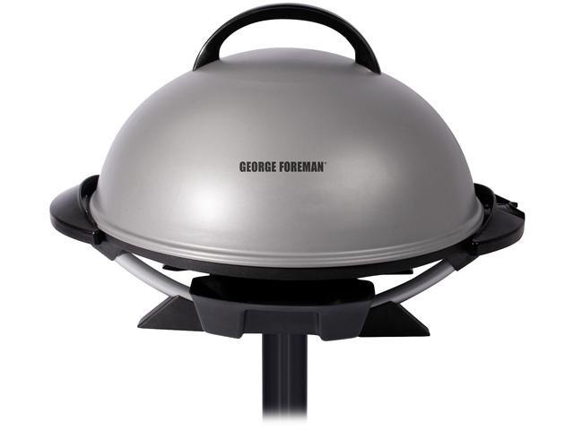 George Foreman GFO240S 15-Serving Indoor/Outdoor Electric Grill, Silver