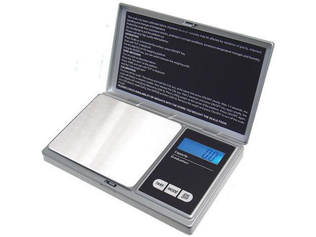 American Weigh Signature Series Digital Pocket Weigh Scales, Silver AWS-1KG-SIL