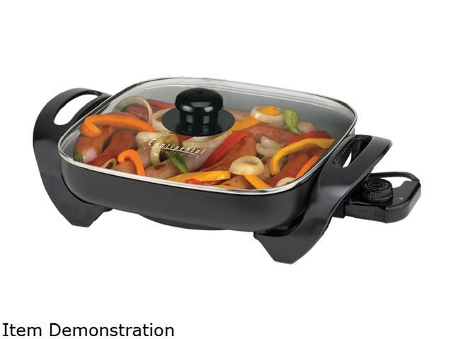 Continental Electric 12-inch Electric Skillet, Black CE23741 - Newegg.com