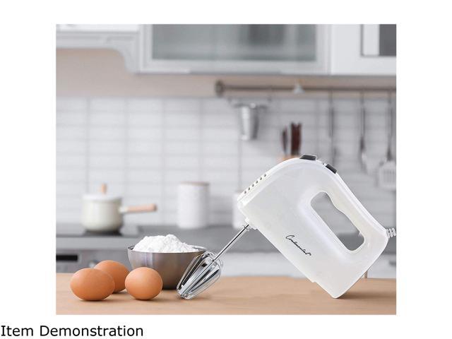 Continental Electric New 5 Speed Hand Mixer White 