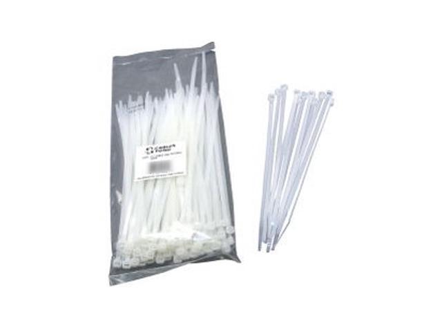 C2G/Cables To Go 43033 6in Cable Ties Multipack (100 pack) White (TAA Compliant)
