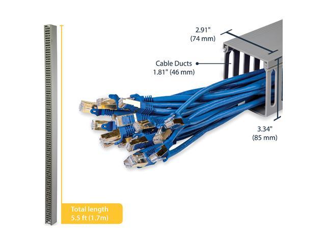 3x3in Open Slot Wiring Cable Raceway Duct with Cover 