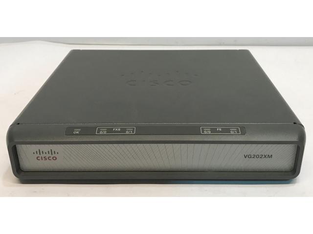 USB Cisco VG202XM Analog Phone Gateway Wall Mountable Desktop Fast Ethernet 2 x RJ-45-2 x FXS Management Port 