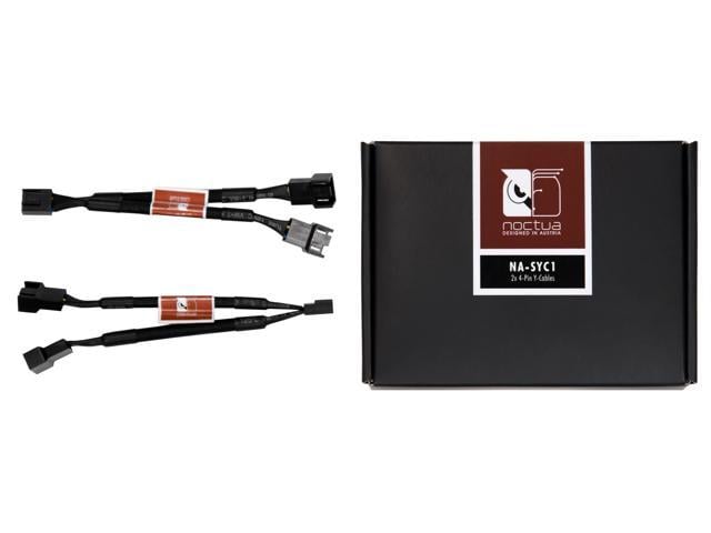 Noctua NA-SYC1, 4 Pin Y-Cables for PC Fans (Black)