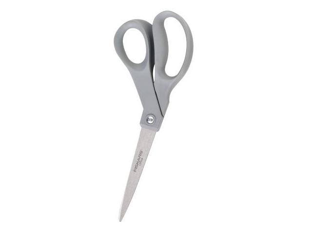 Fiskars 01-004250J All-Purpose 8 Gray Handle Bent Scissors