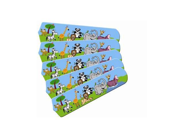 Ceiling Fan Designers 52set Ima Jpa Jungle Party Animals 52 In Ceiling Fan Designers 52set Ima Jpa Jungle Party Animals 52 In Blades Only